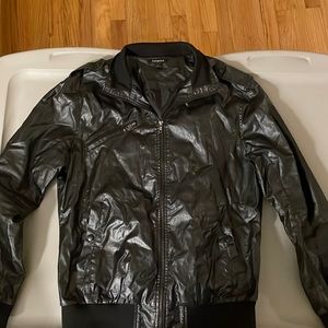 Bomber style jacket. Not leather. Size Large